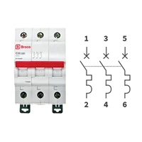 MCB / Miniature Circuit Breaker Broco 3 PHASE 16A 17516C