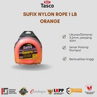 Senar Mesin Potong Rumput Tasco Suf Nylon Rope 1 LB Orange 3.2mm (Pjg 40m)